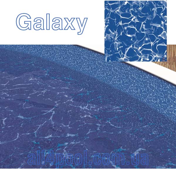 Басейн каркасний овальний 5,5м x3,7м х 1,2м Azuro Wood з плівкою Galaxy