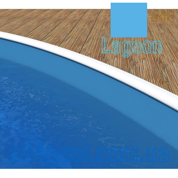 Басейн каркасний Azuro овальний 5,5м x3,7м х 1,2м колір Rattan з плівкою Lagoon